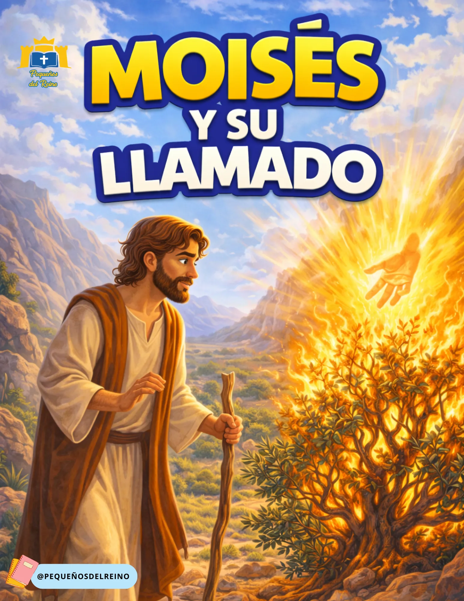 Portada de la clase bíblica Moisés y su llamado: Dios acompaña a los que llama